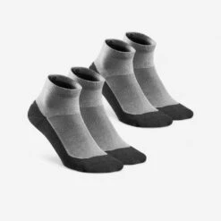 Calcetines De Media Caña Montaña Y Trekking 2 Pares Adulto QUechua Hike 50 Azul -Mejor Ropa Tienda calcetines de media caa montaa y trekking 2 pares adulto quechua hike 50 gris
