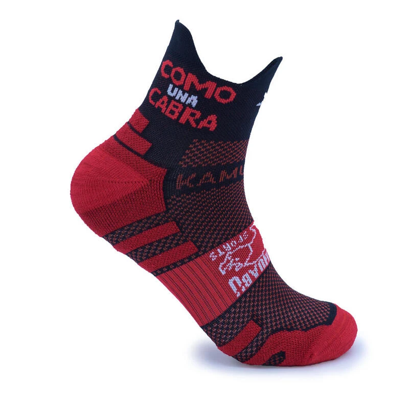 CALCETINES RUNNING TOBILLEROS #COMOUNACABRA Unisex KAMUABU Rojo/negro 6 CALCETINES RUNNING TOBILLEROS #COMOUNACABRA Unisex KAMUABU Rojo/negro - Imagen 4