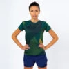 Camiseta De Manga Corta Running Poliéster Reciclado Mujer TRR Verde Y Azul -Mejor Ropa Tienda camiseta de manga corta running poliester reciclado mujer trr verde y azul