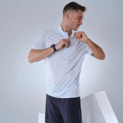 Camiseta De Montaña Y Trekking Ultraligera Con Cremallera Hombre Quechua FH500 -Mejor Ropa Tienda camiseta de montaa y trekking ultraligera con cremallera hombre quechua fh500 2