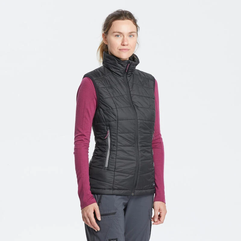 Chaleco Acolchado De Montaña Y Trekking Mujer Forclaz MT100 Negro 3 Chaleco Acolchado De Montaña Y Trekking Mujer Forclaz MT100 Negro