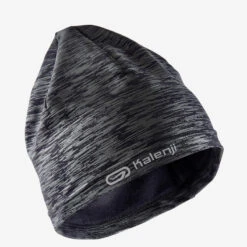 Kalenji Gorro Running Run Warm + Negro Jaspeado Cálido