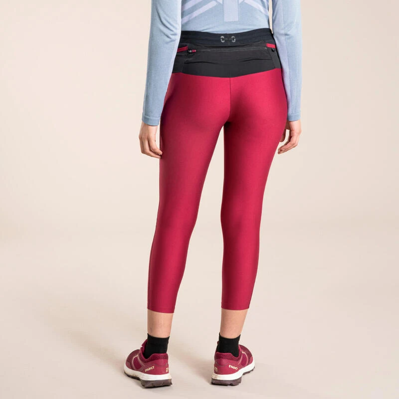LEGGINGS 7/8 TRAIL RUNNING MUJER FRAMBUESA 4 LEGGINGS 7/8 TRAIL RUNNING MUJER FRAMBUESA - Imagen 2