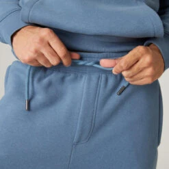 Pantalón Chándal Fitness Felpa Hombre Domyos Azul -Mejor Ropa Tienda pantalon chandal fitness felpa hombre domyos azul 4