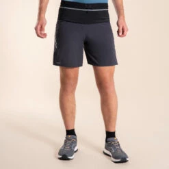 Pantalón Corto Trail Running Hombre Gris Holgado -Mejor Ropa Tienda pantalon corto trail running hombre gris oscuro holgado