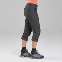 Pantalón De Montaña Y Trekking Mujer Forclaz Travel 100 Gris -Mejor Ropa Tienda pantalon de montaa y trekking mujer forclaz travel 100 gris 3