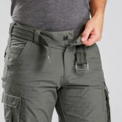Pantalón Desmontable Montaña Y Trekking Cargo Hombre Travel 100 Caqui -Mejor Ropa Tienda pantalon desmontable montaa y trekking cargo hombre travel 100 caqui 4
