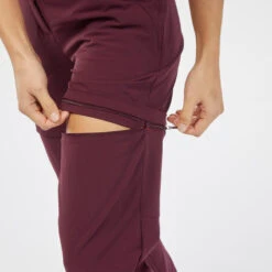 Pantalón Desmontable Montaña Y Trekking Mujer Quechua MH550 Granate -Mejor Ropa Tienda pantalon desmontable montaa y trekking mujer quechua mh550 granate 4